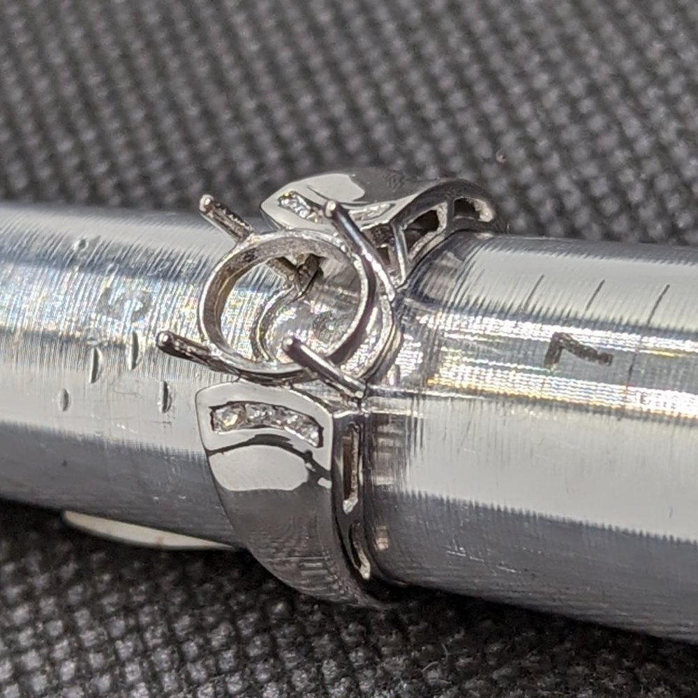 Sterling Silver Semi Mount size 7